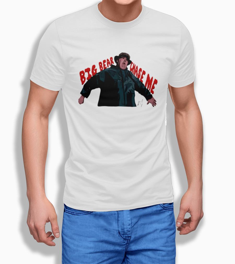 John Candy Big Bear Chase Me The Great Outdoors Movie Scene T-Shirt