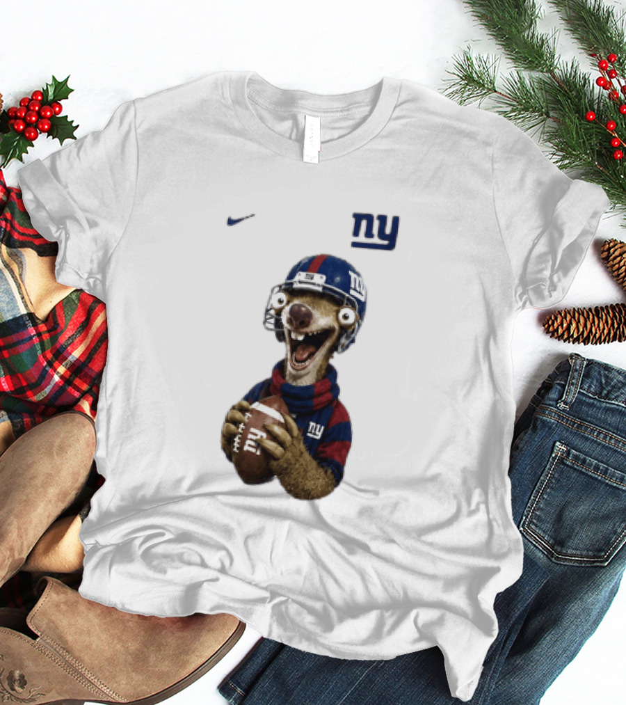 Sid The Sloth New York Giants Football NFL Fan Gear T-Shirt