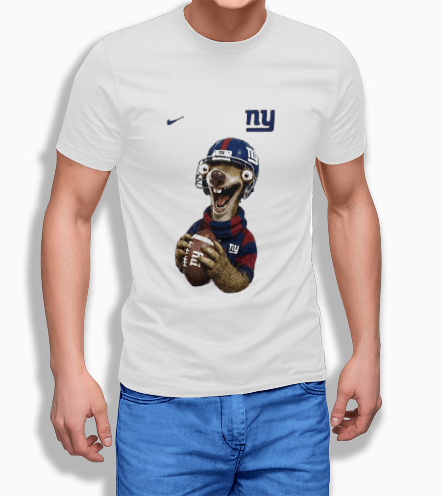 Sid The Sloth New York Giants Football NFL Fan Gear T-Shirt