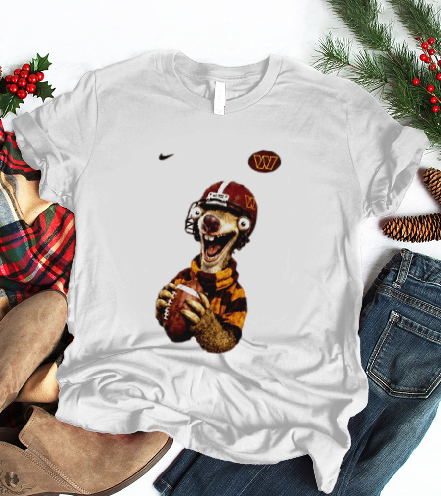 Sid The Sloth Washington Commanders Football Helmet Nike T-Shirt