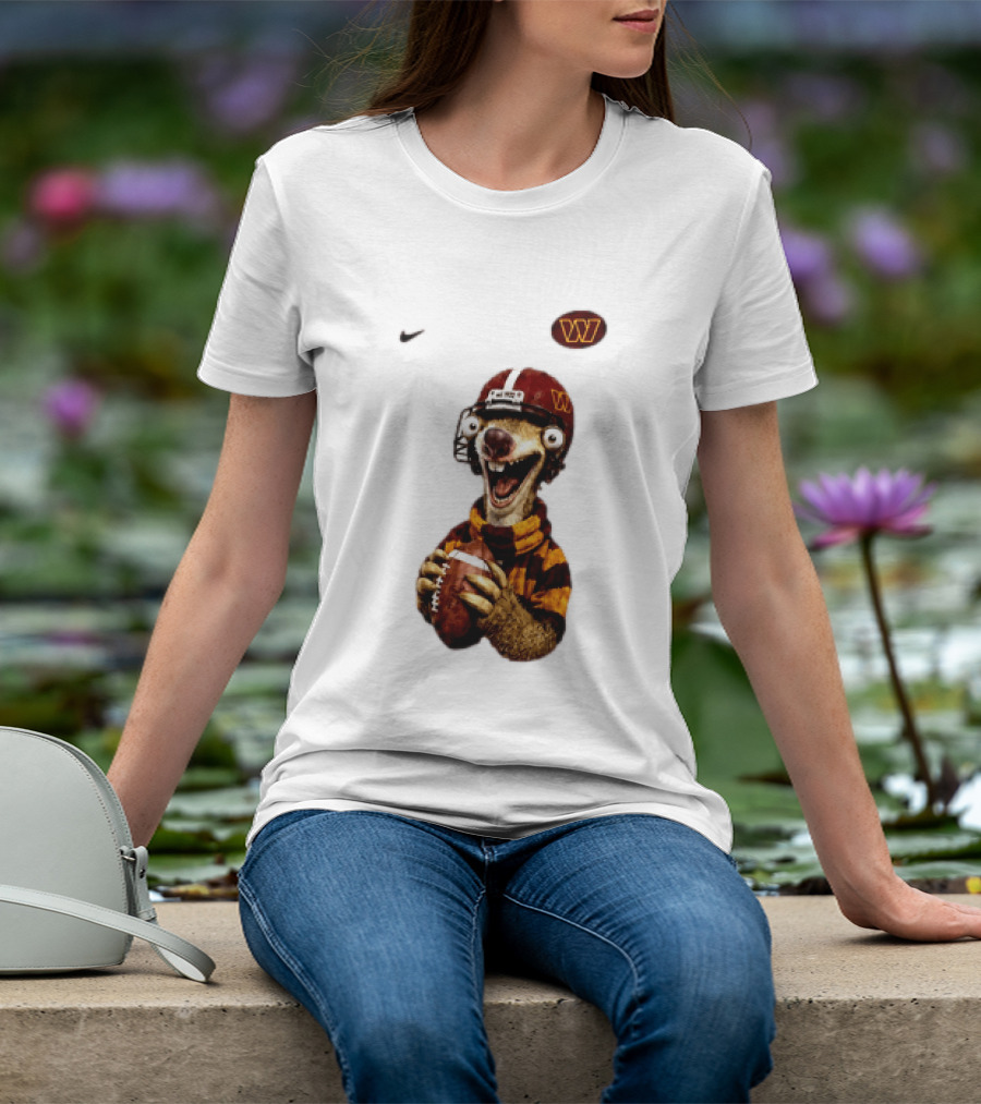 Sid The Sloth Washington Commanders Football Helmet Nike T-Shirt