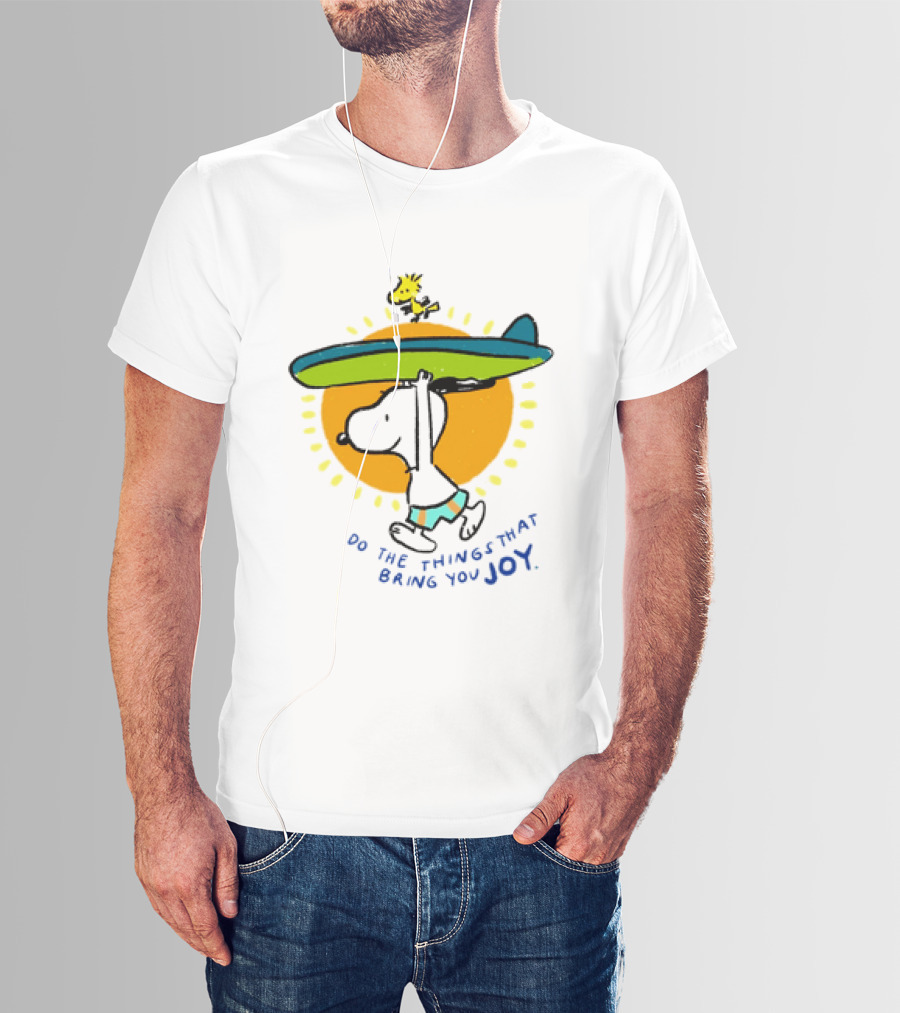 Snoopy And Woodstock Surfing Do The Things That Bring You Joy T-Shirt