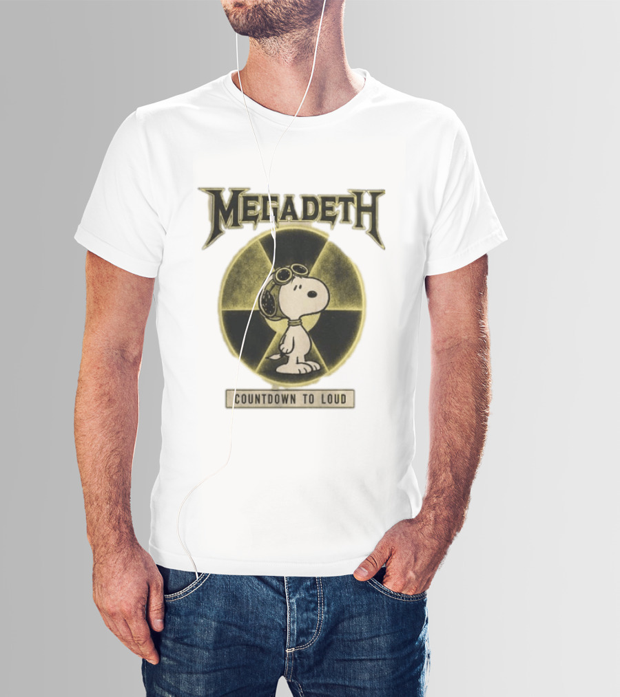 Snoopy MEgadeth Countdown To Loud T-Shirt