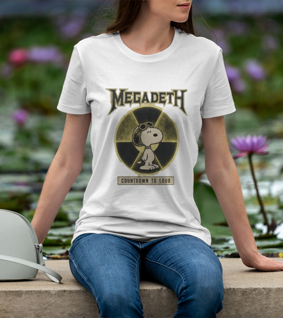 Snoopy MEgadeth Countdown To Loud T-Shirt