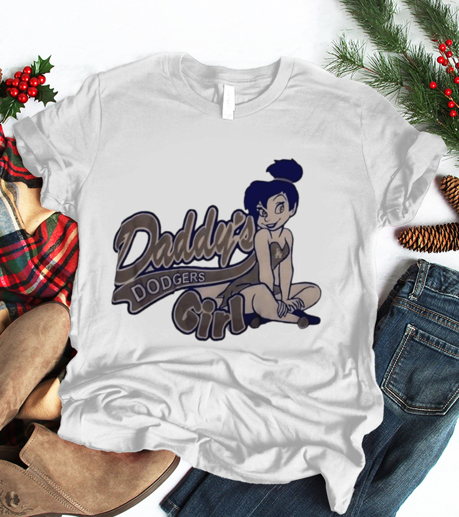 Daddy's Dodgers Girl Tinker Bell Los Angeles T-Shirt