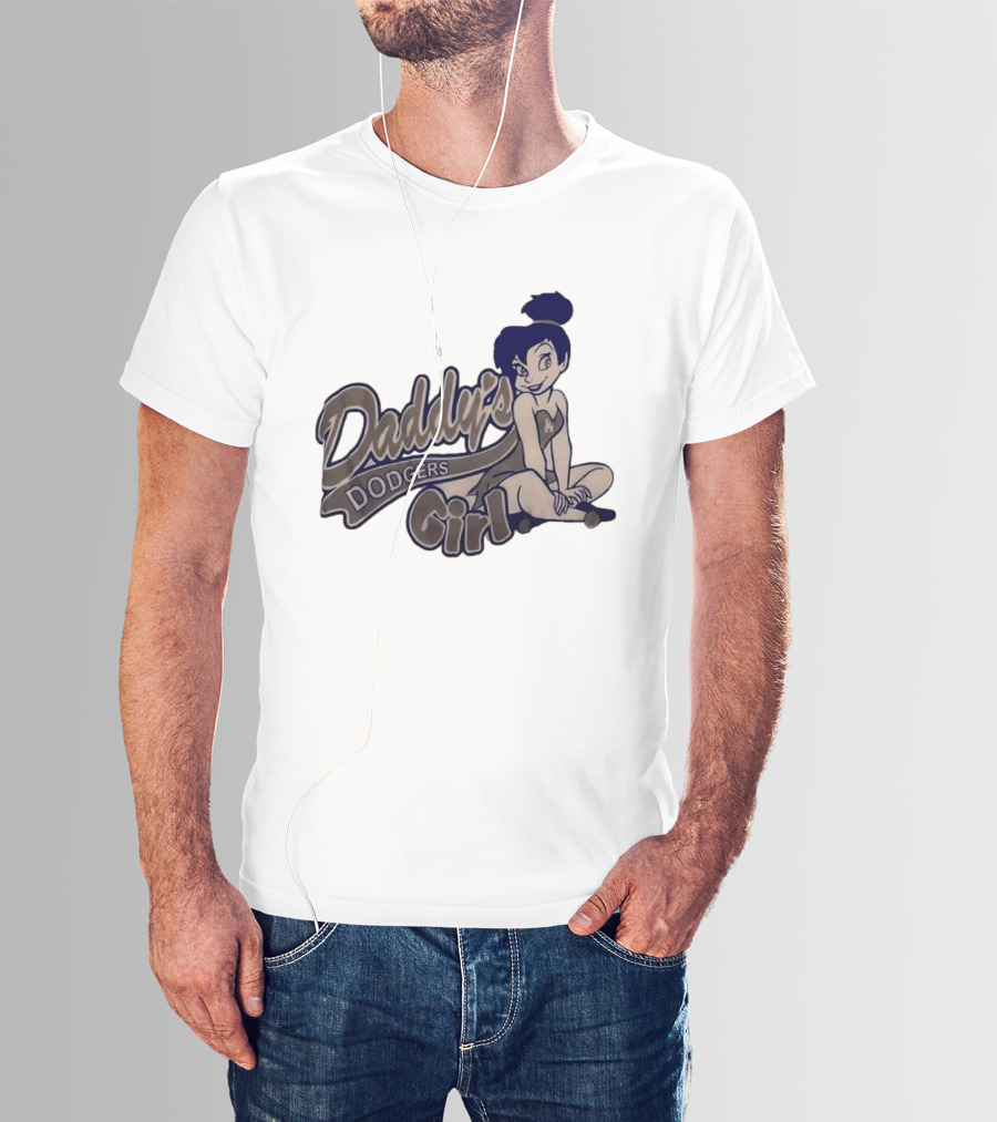Daddy's Dodgers Girl Tinker Bell Los Angeles T-Shirt