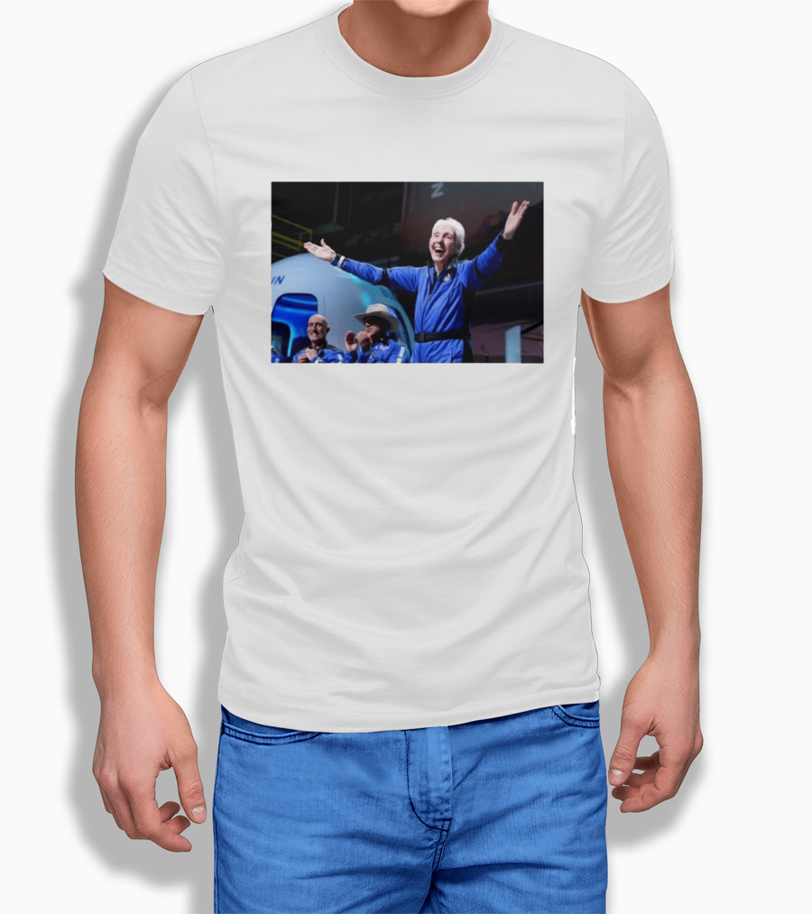Wally Funk Age Record Space Travel Blue Origin Crew Celebration T-Shirt
