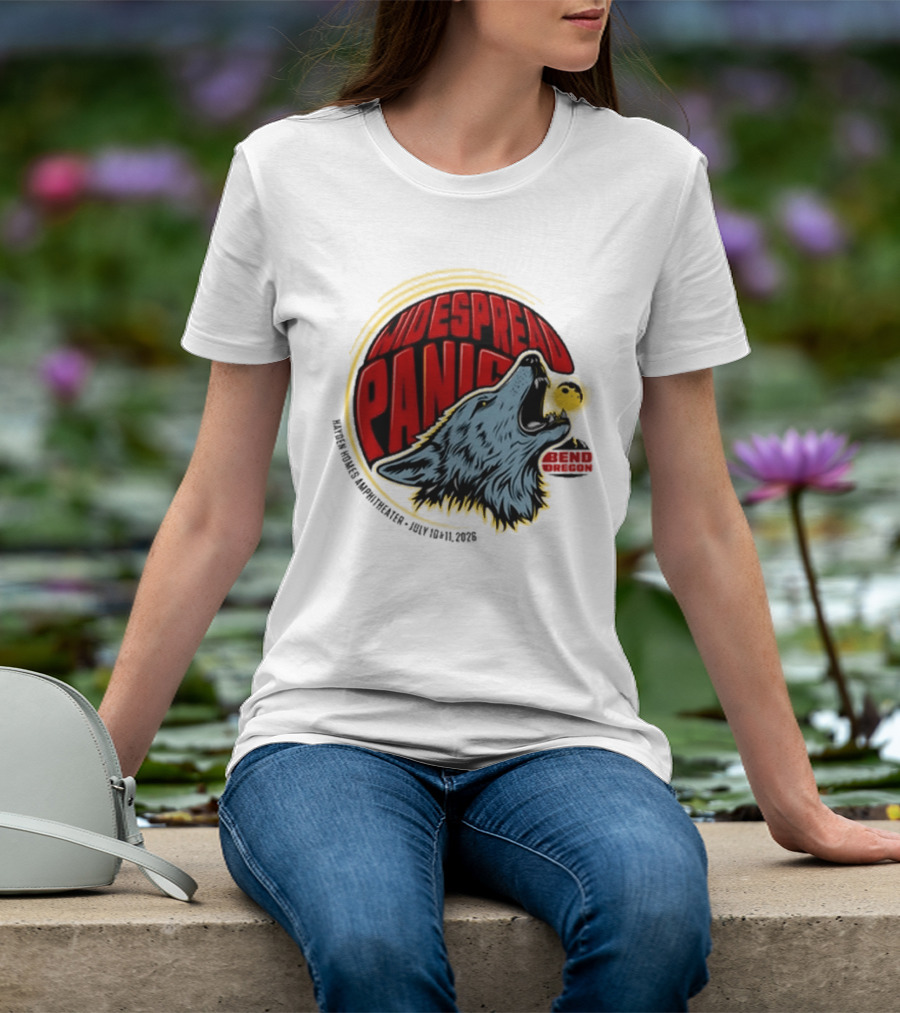 Widespread Panic Bend OR July 10 11 2026 Tour Wolf Image T-Shirt