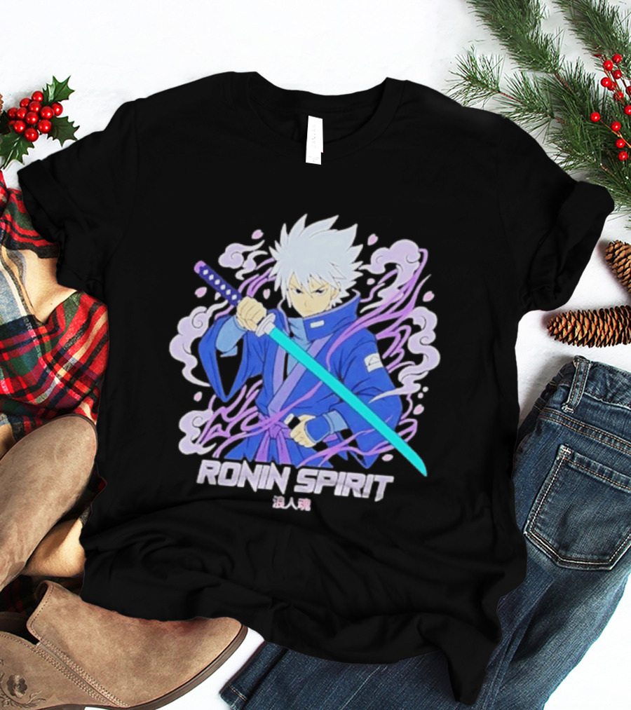 Ronin Spirit Anime Samurai Warrior Katana Manga T-Shirt