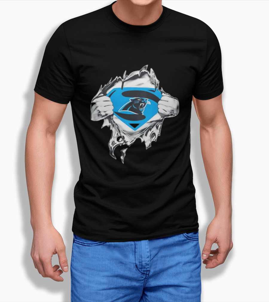 Carolina Panthers Superman Inspired Fan T-Shirt