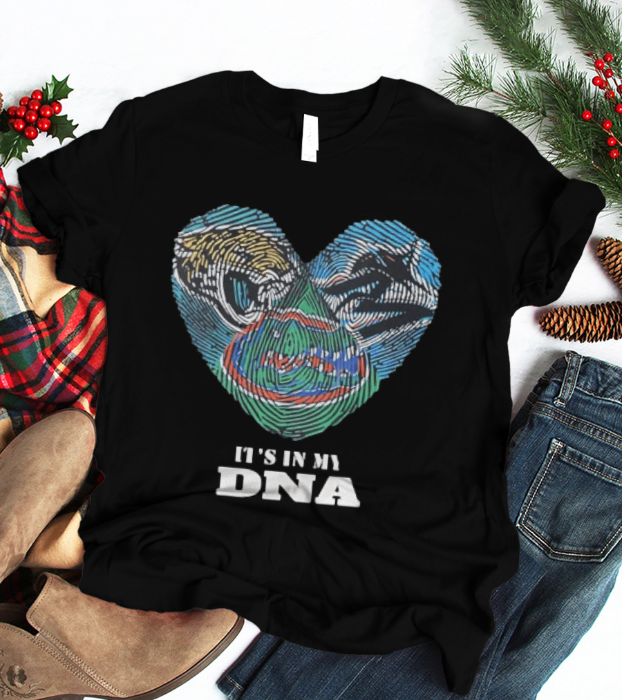 Florida Gators It's In My DNA Heart T-Shirt