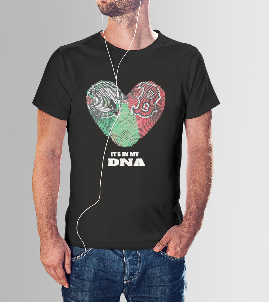It’s In My DNA Heart Flag T-Shirt