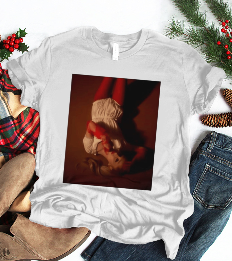 Ariana Grande Red And White Eternal Sunshine Aesthetic T-Shirt