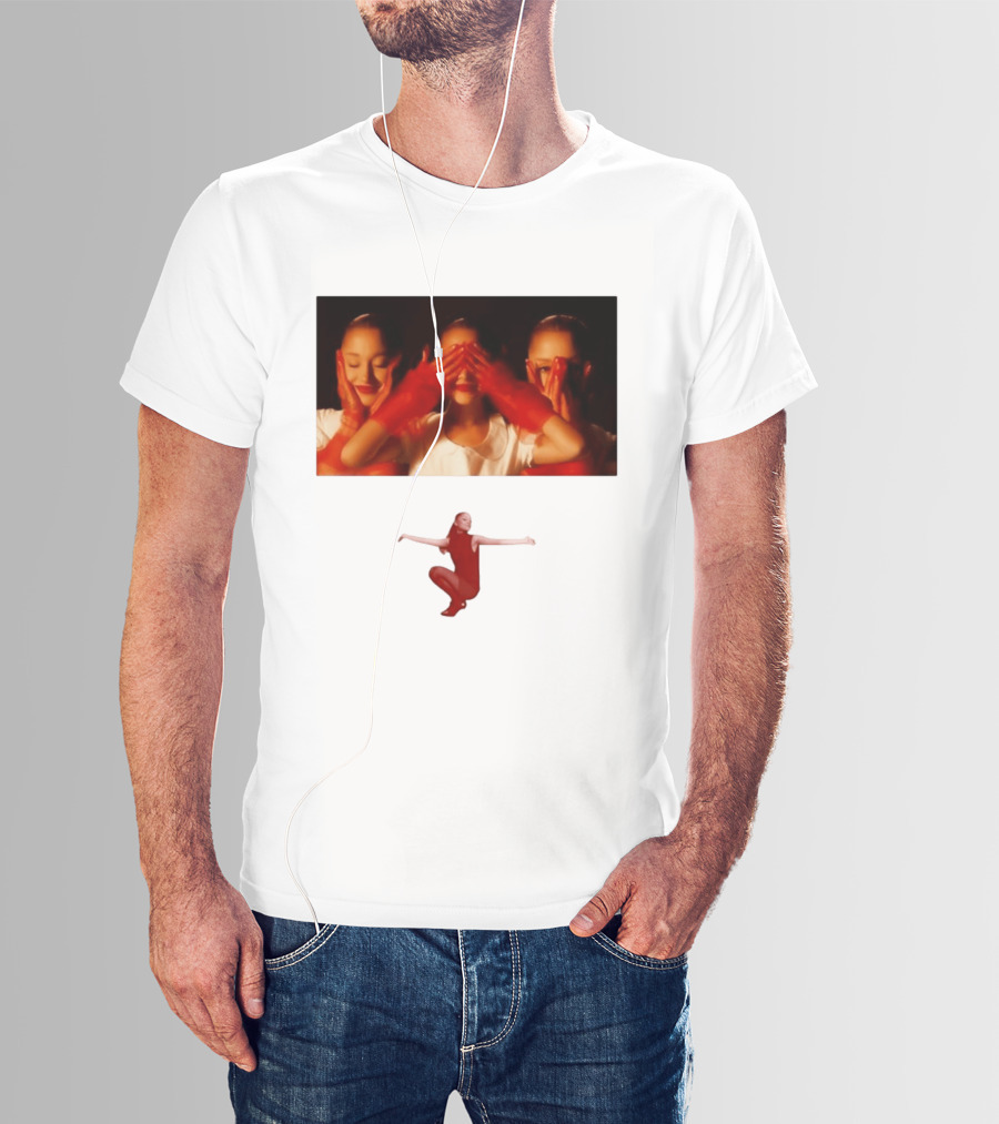 Ariana Grande Eternal Sunshine Red Gloves Three Faces Pose Music Album T-Shirt