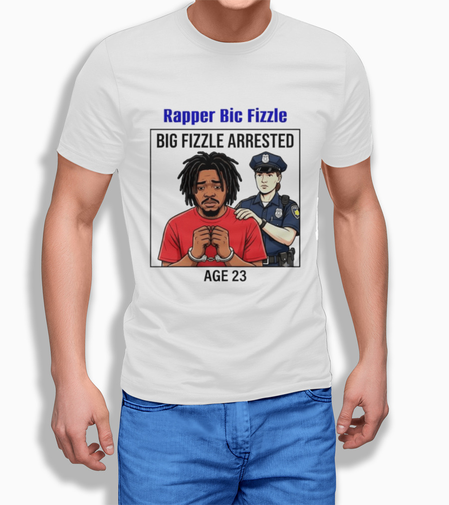 Rapper Bic Fizzle Big Fizzle Arrested Age 23 T-Shirt