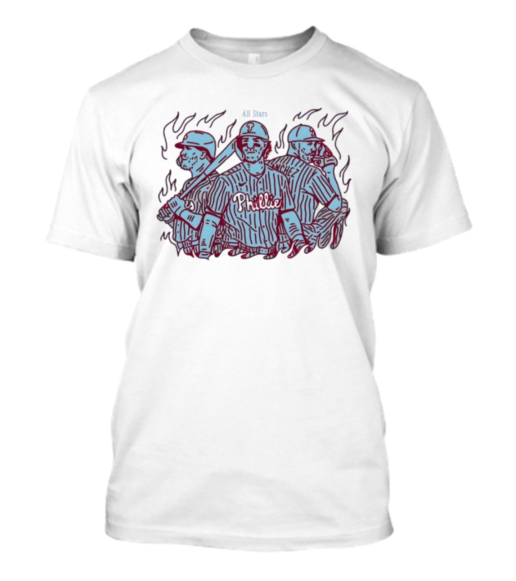 Bryce Harper Trea Turner Ranger Suarez Philadelphia Phillies All Stars MLB Players T-Shirt
