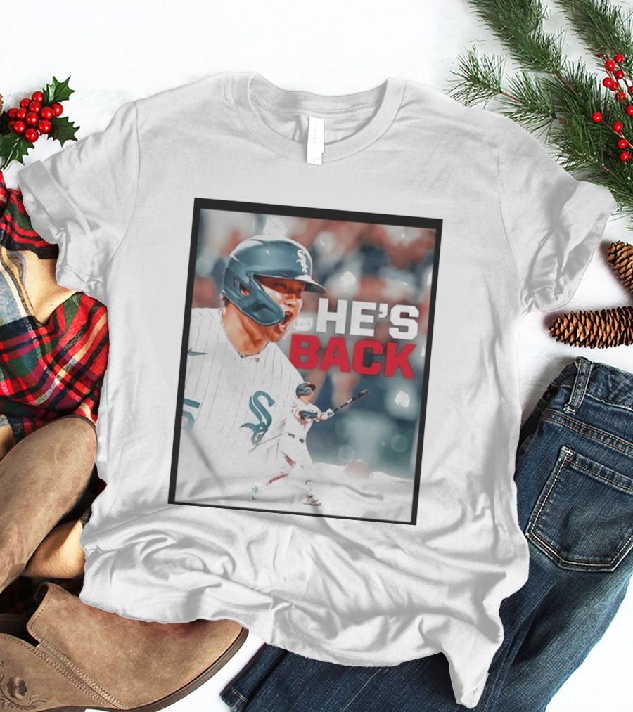 Chicago White Sox Munetaka Murakami He's Back Celebratory Moment T-Shirt