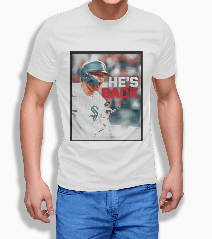 Chicago White Sox Munetaka Murakami He's Back Celebratory Moment T-Shirt