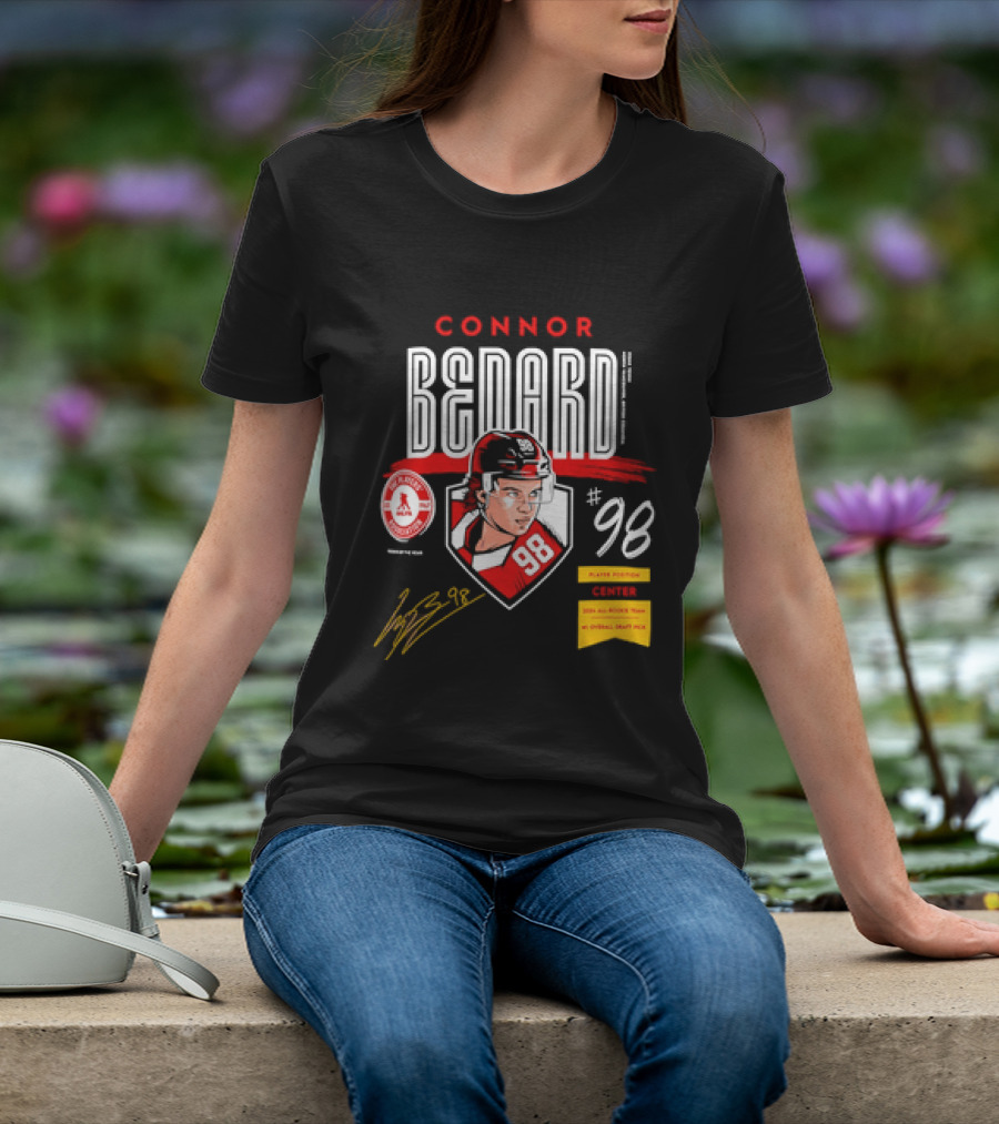Connor Bedard Chicago Blackhawks #98 Rookie Spotlight Player Position Draft Pick T-Shirt