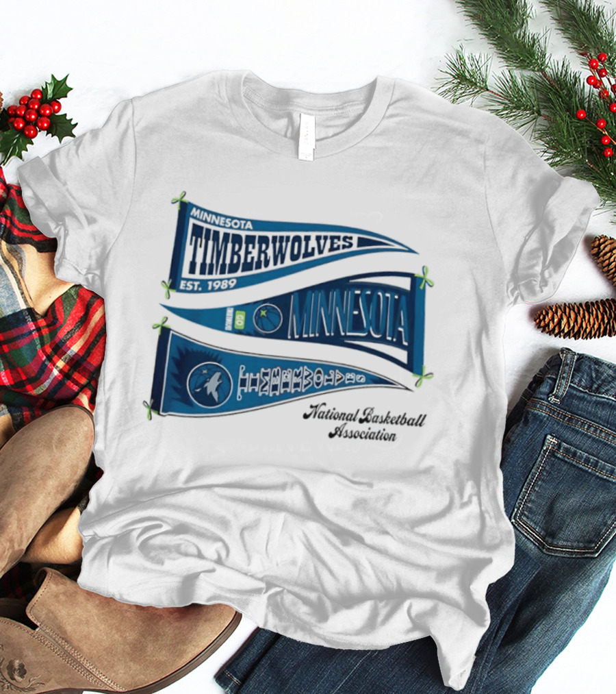 Minnesota Timberwolves NBA Pennants T-Shirt