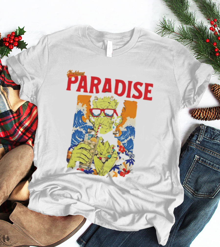 Heckhaus Paradise Frankenstein Hawaiian Waves Drinking Lemon Juice T-Shirt