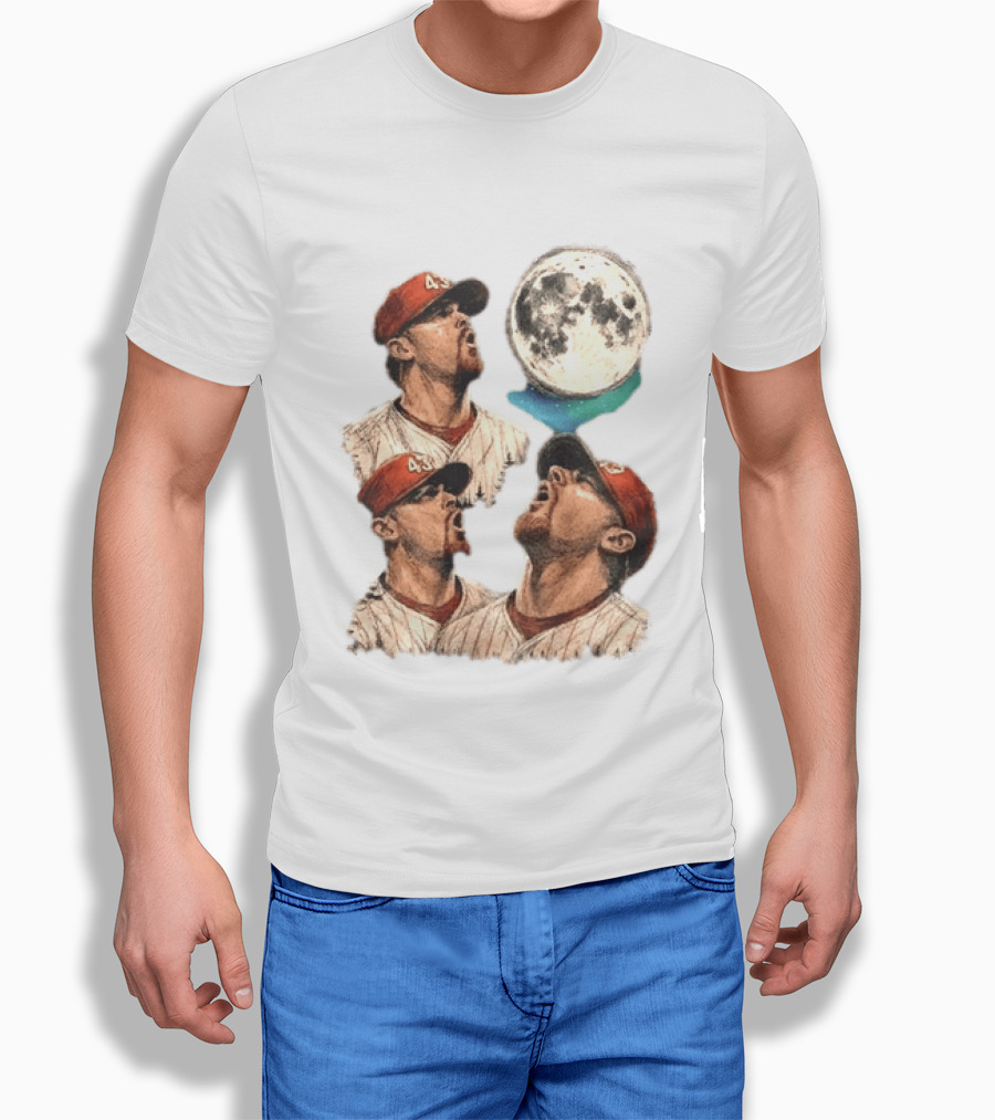 Patrick Sandoval 43 Los Angeles Angels MLB Baseball Moon Northern Lights T-Shirt