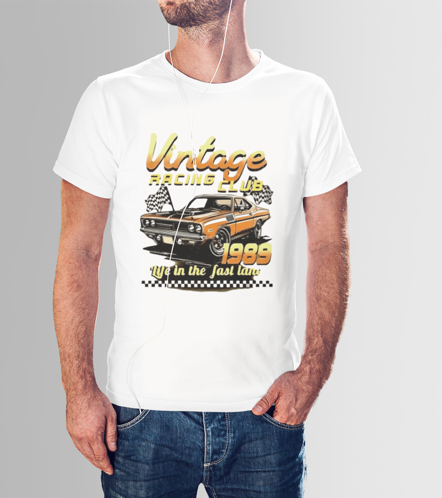 Vintage Racing Club 1989 Life In The Fast Lane T-Shirt