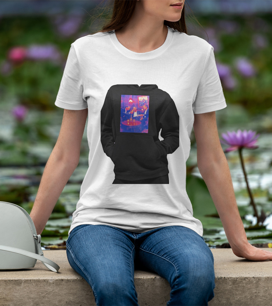 Rafael Nadal Novak Djokovic Roger Federer Tennis Legends The Big Three Iconic Gathering T-Shirt