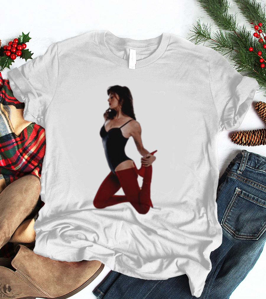 Rebecca Black Age Of The Exhibitionist Red Bodysuit And Stockings T-Shirt