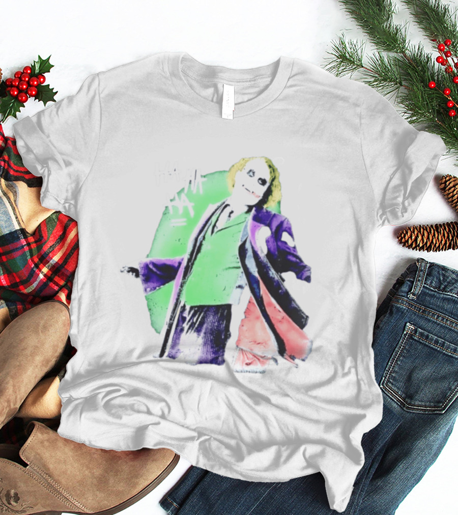Joker The Dark Knight Ha Ha Ha Iconic Villain Laugh T-Shirt