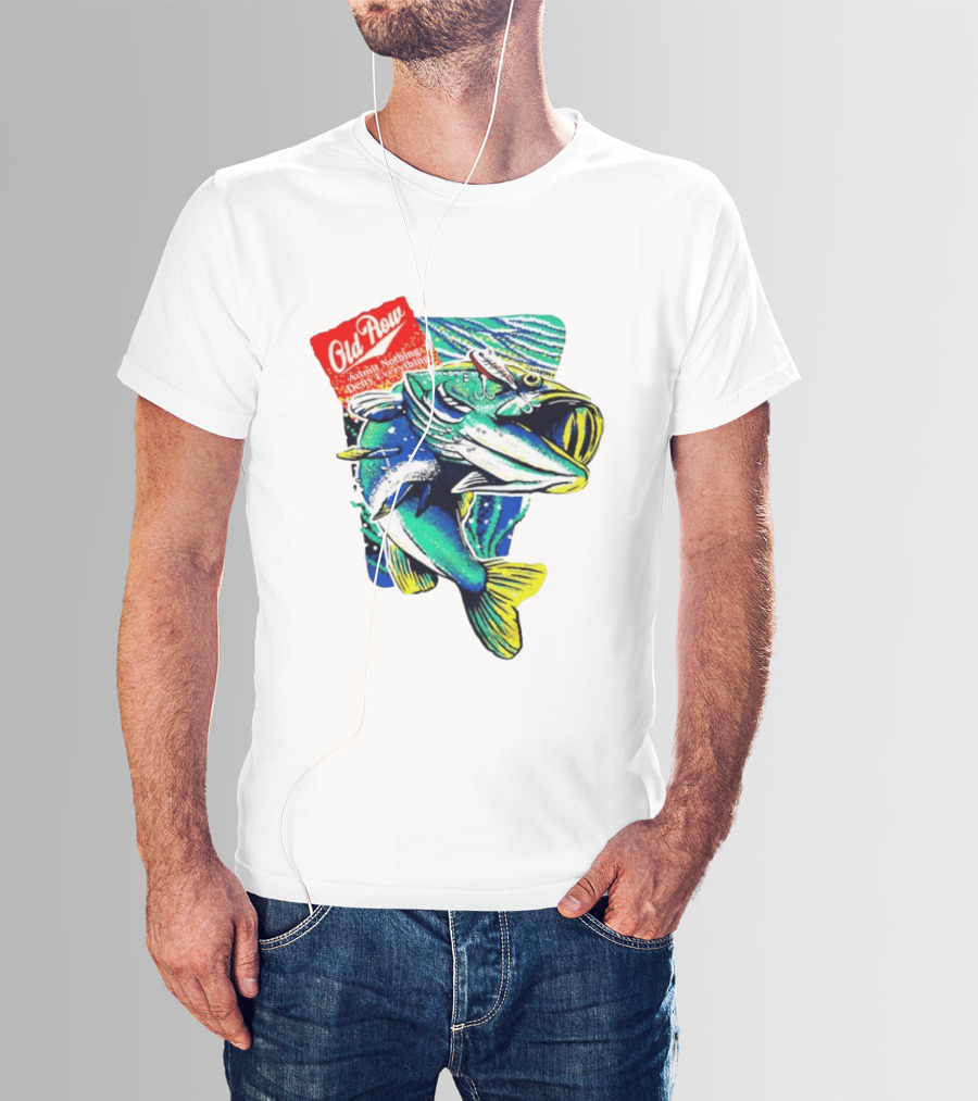 Old Row Largemouth Bass Admit Nothing Deny Everything Fishing T-Shirt