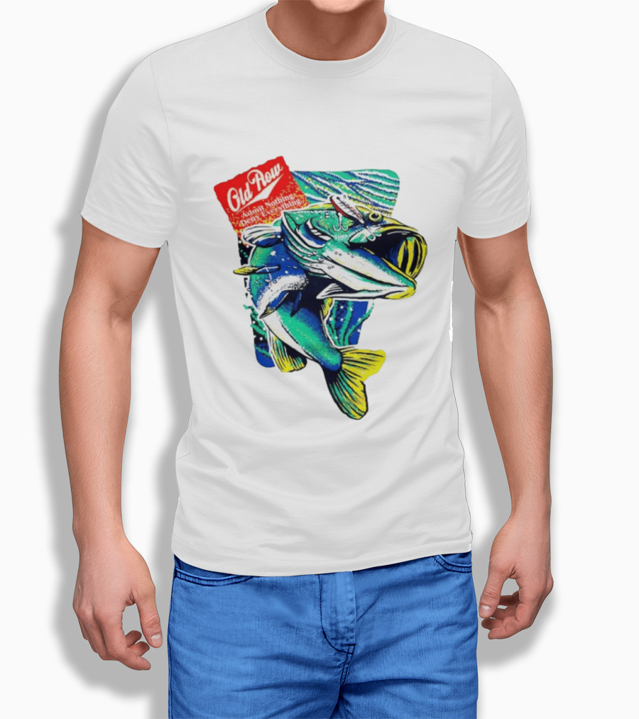 Old Row Largemouth Bass Admit Nothing Deny Everything Fishing T-Shirt