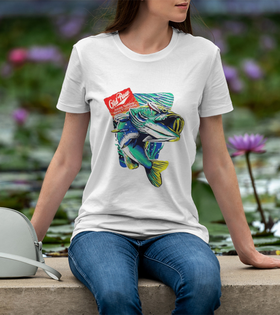 Old Row Largemouth Bass Admit Nothing Deny Everything Fishing T-Shirt