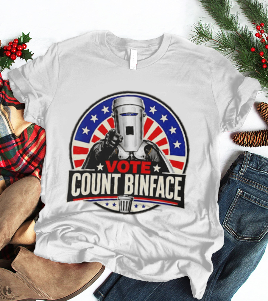 Vote Count Binface UK Politics Satirical Election T-Shirt