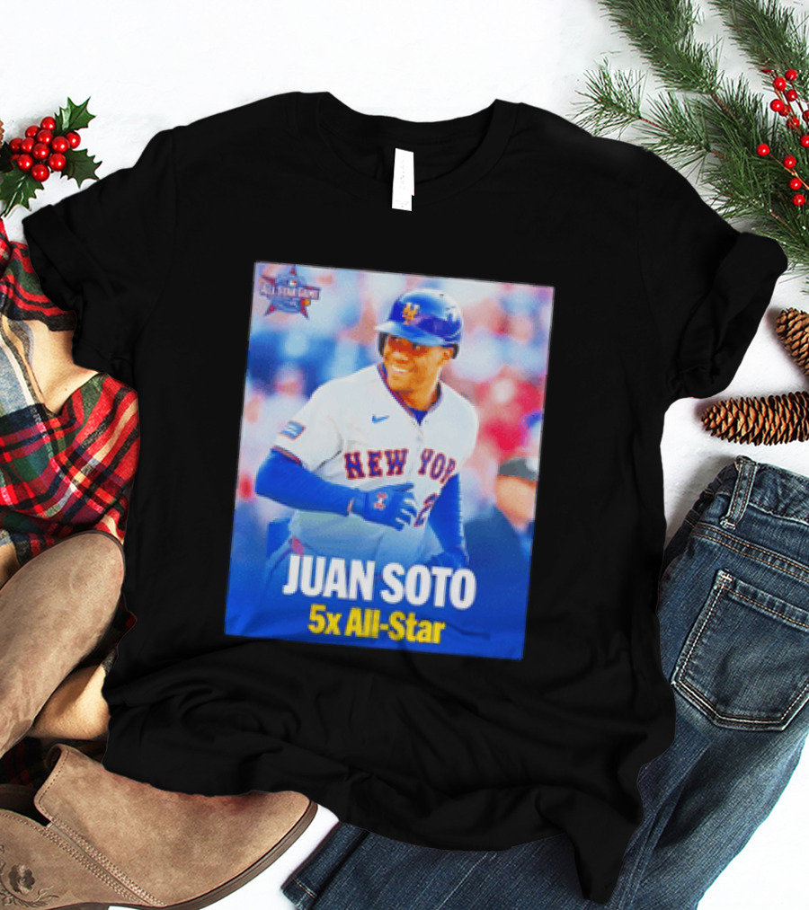 All Star Game 2026 New York Mets Juan Soto 5x All Star T-Shirt