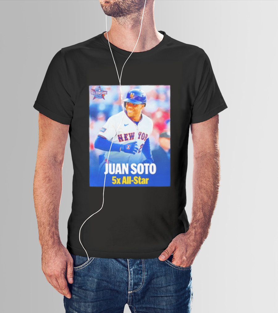 All Star Game 2026 New York Mets Juan Soto 5x All Star T-Shirt