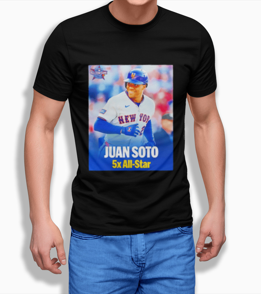 All Star Game 2026 New York Mets Juan Soto 5x All Star T-Shirt