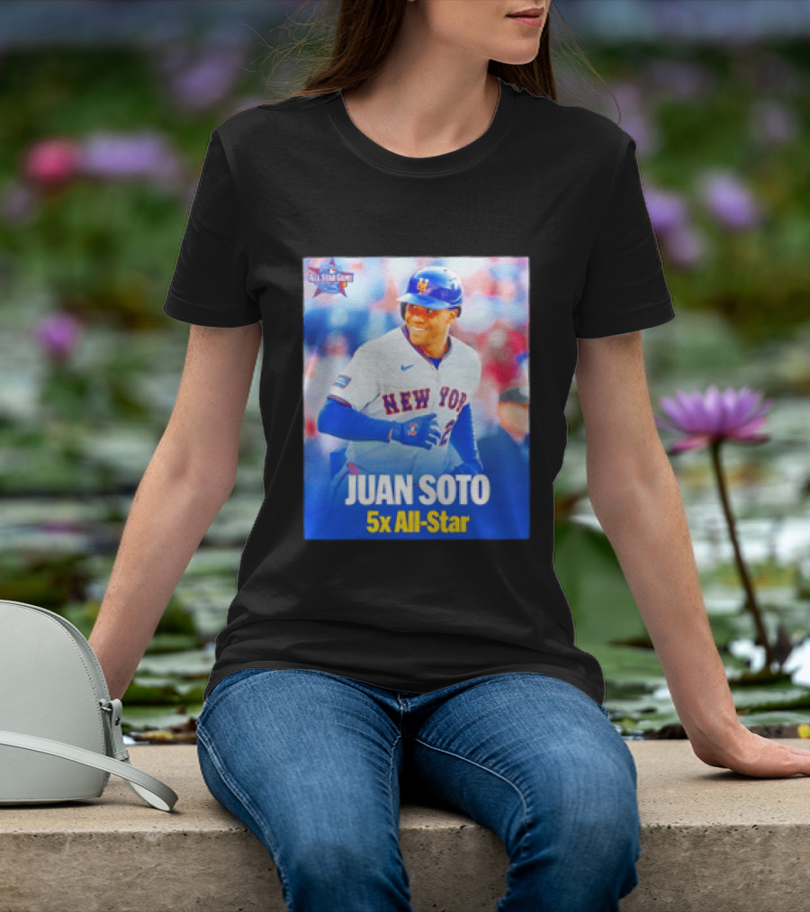 All Star Game 2026 New York Mets Juan Soto 5x All Star T-Shirt
