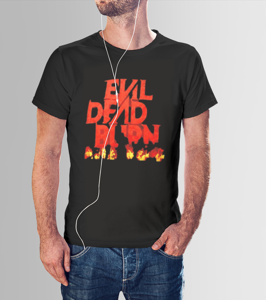 Evil Dead Burn Ash Williams Horror Movie Franchise Flames T-Shirt