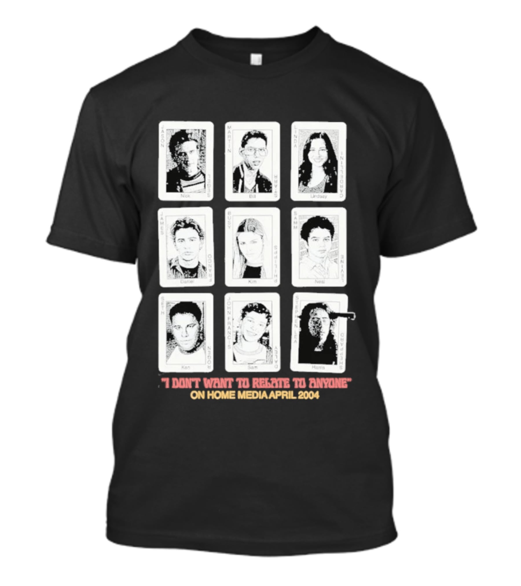 Freaks And Geeks Cast Nick Bill Lindsay Daniel Kim Neal T-Shirt