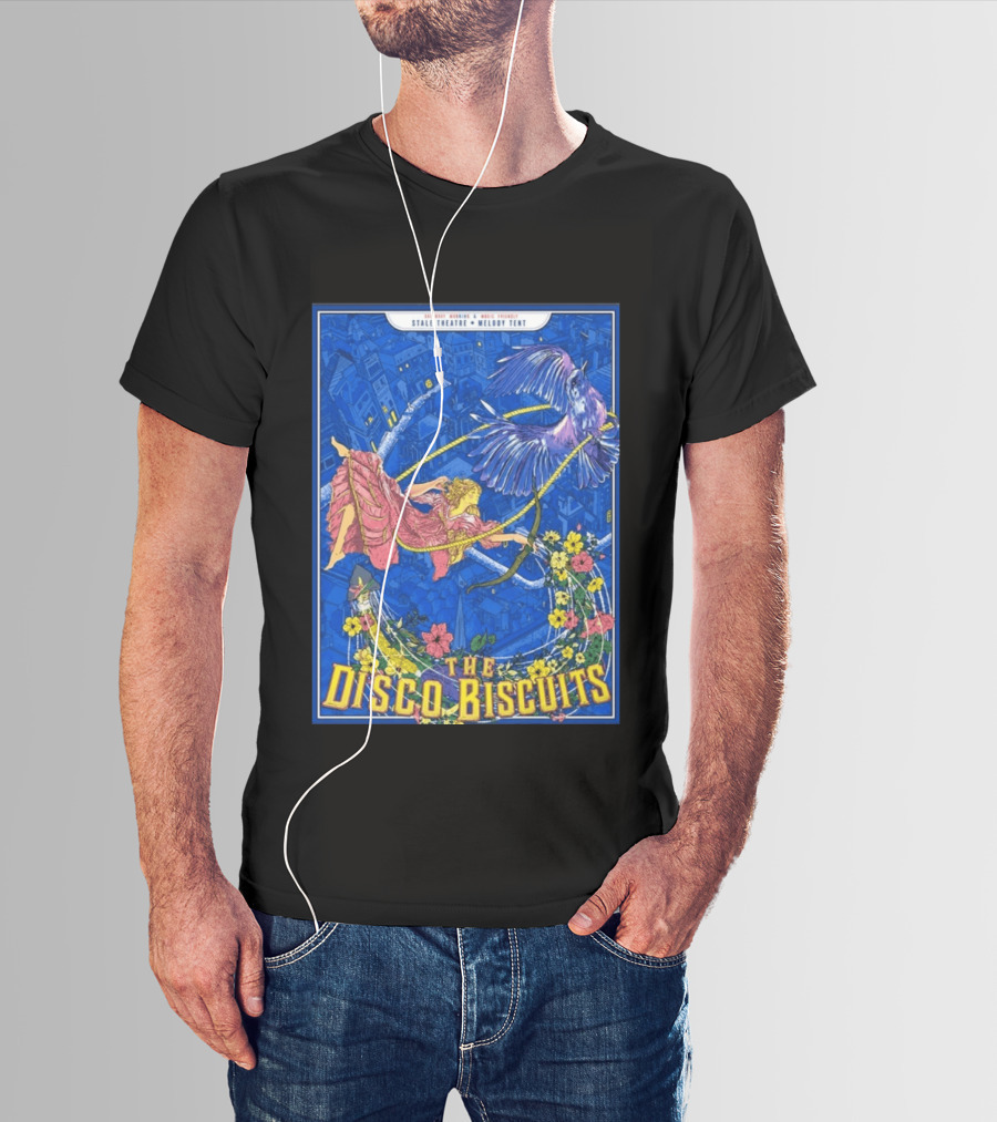 The Disco Biscuits July 11 2026 Jeezum Crow Music Festival Vermont Tour Stale Theatre Melody Tent T-Shirt