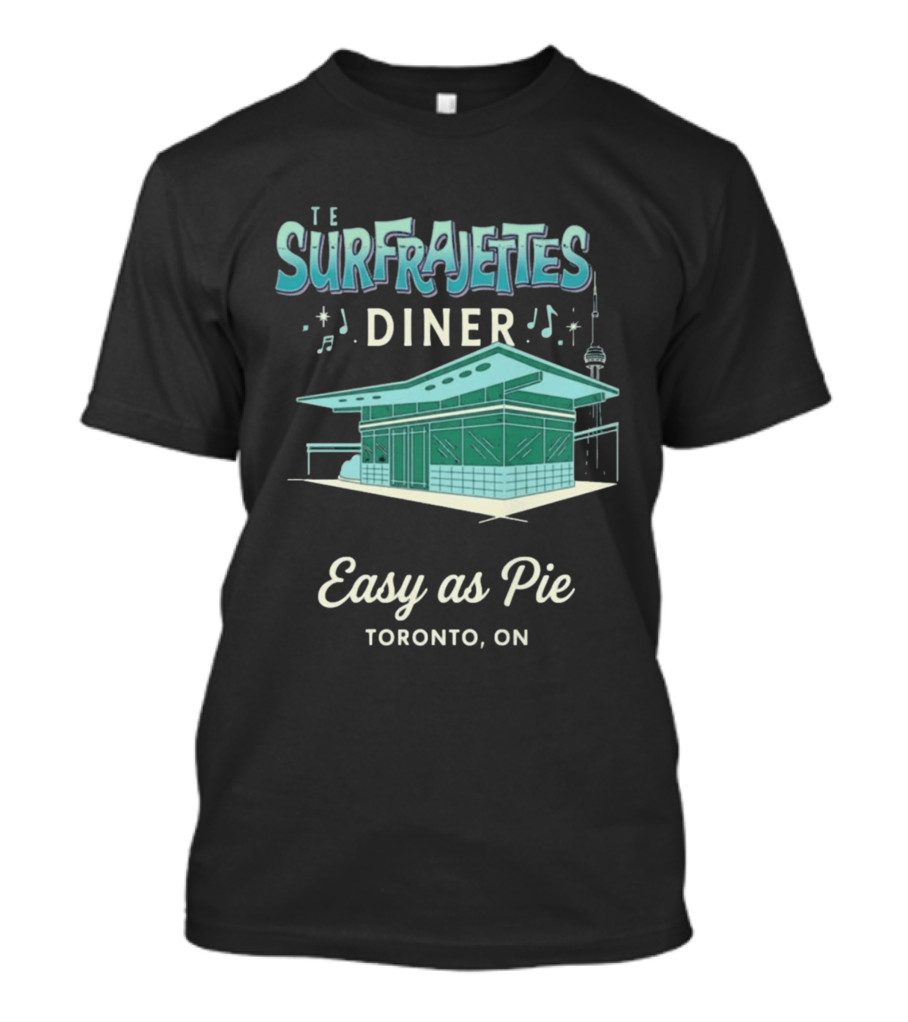 The Surfrajettes Diner Easy As Pie Toronto ON T-Shirt