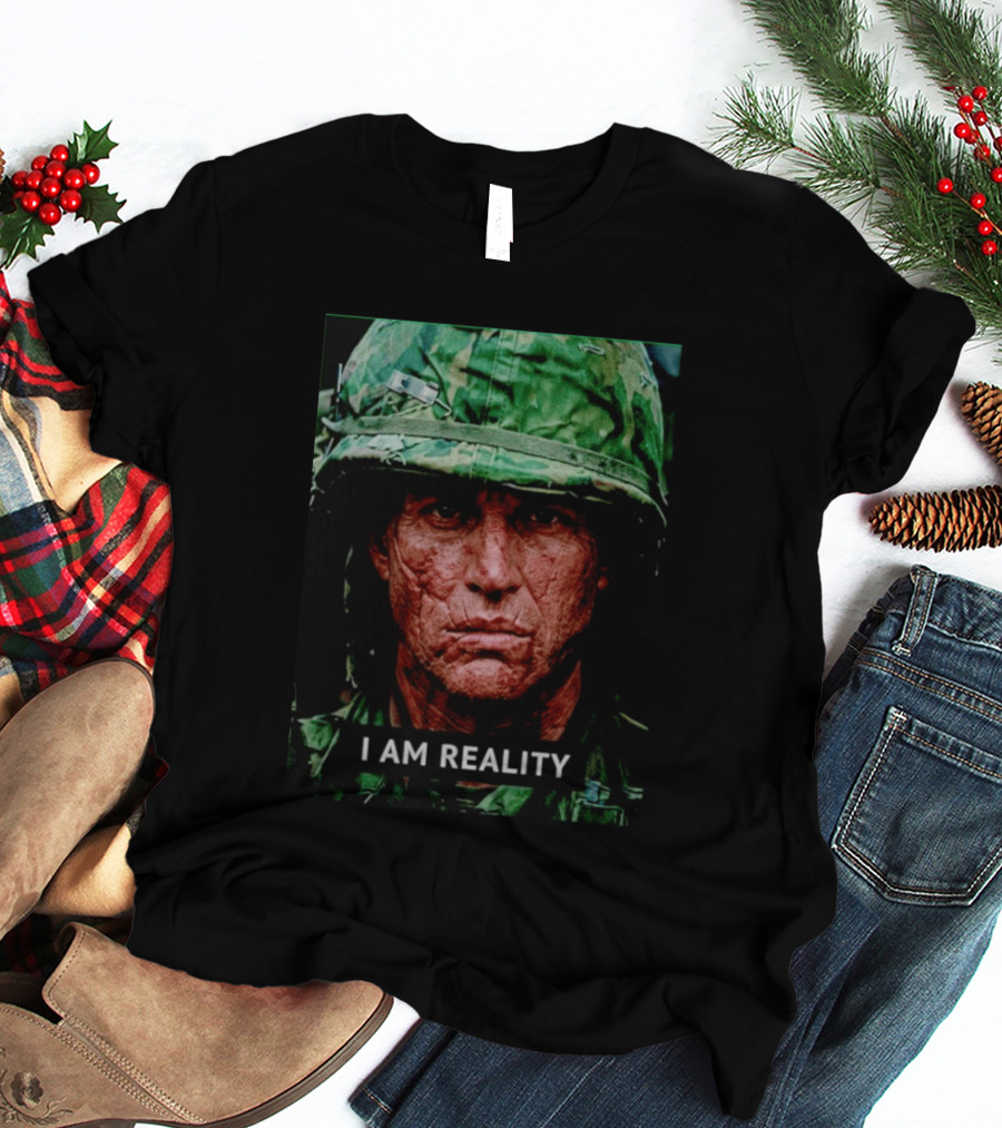 I Am Reality Camouflage Soldier Face T-Shirt