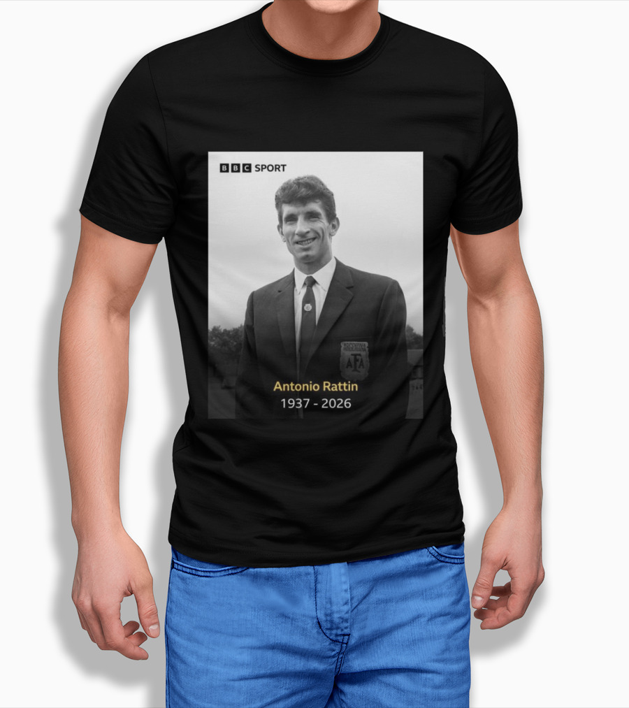 BBC Sport Antonio Rattín 1937 2026 Argentina AFA T-Shirt