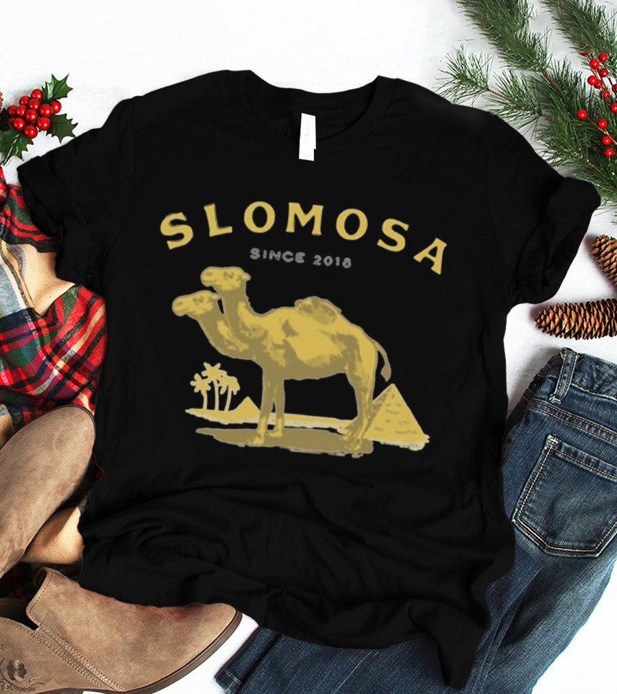 Slomosa Cigarette Since 2018 Camel And Pyramid Desert T-Shirt
