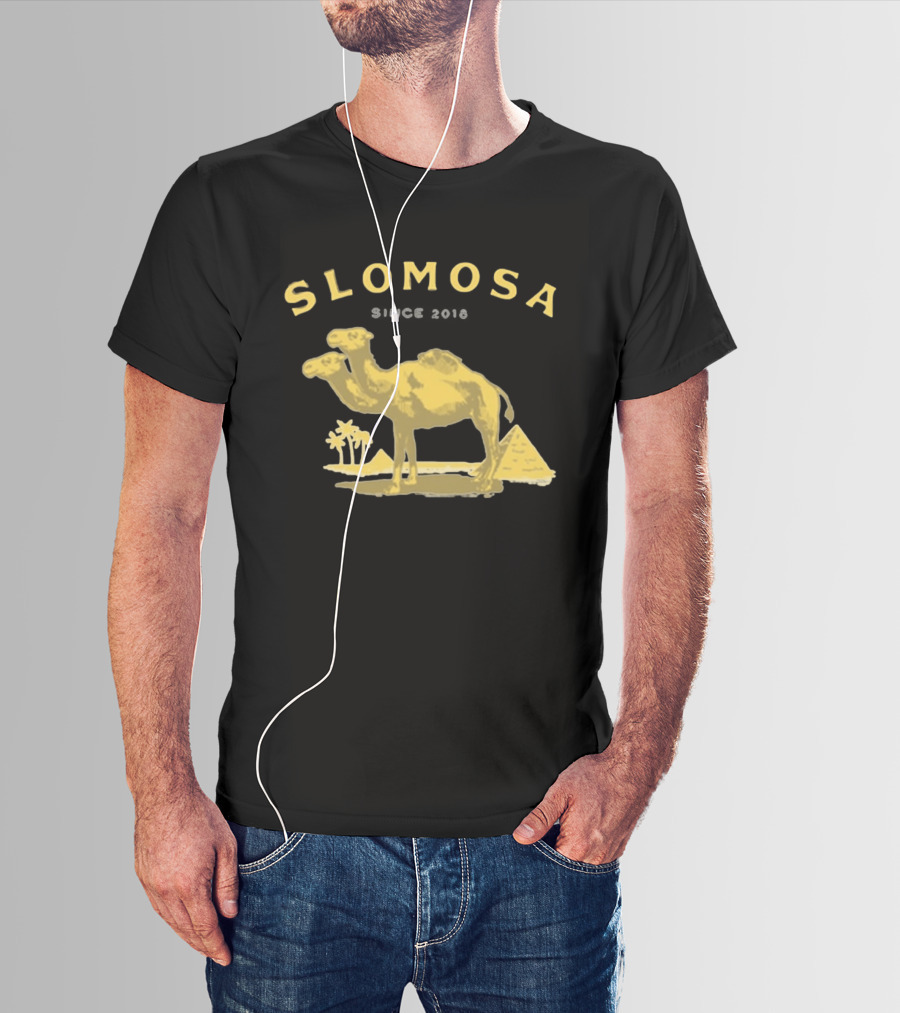 Slomosa Cigarette Since 2018 Camel And Pyramid Desert T-Shirt