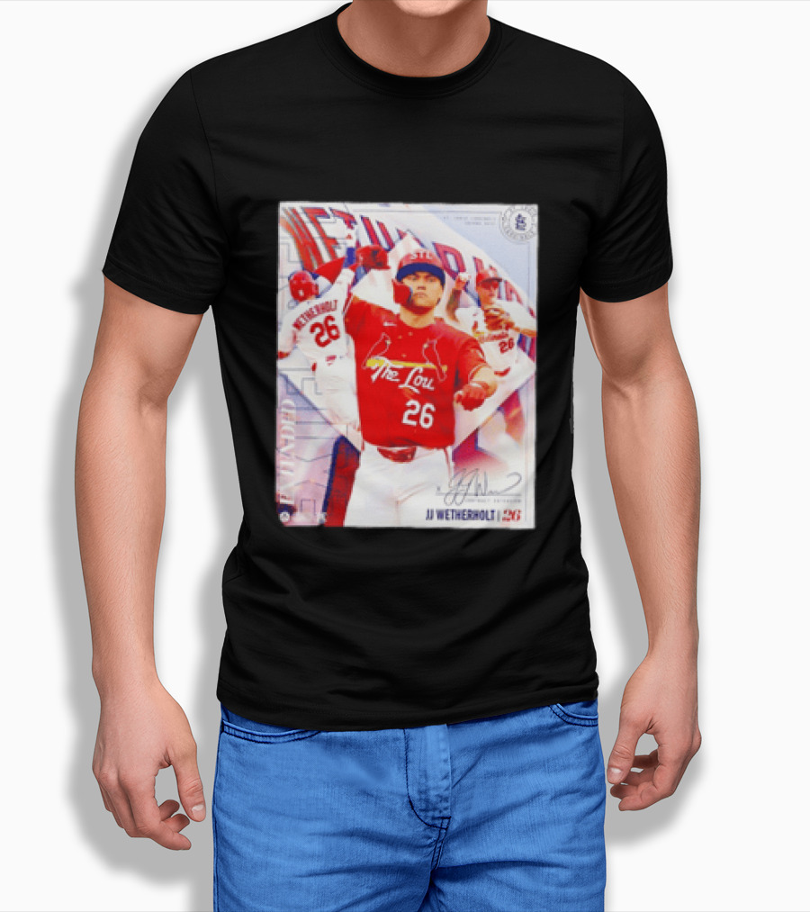 St. Louis Cardinals JJ Wetherholt 26 MLB Fan Memorabilia T-Shirt