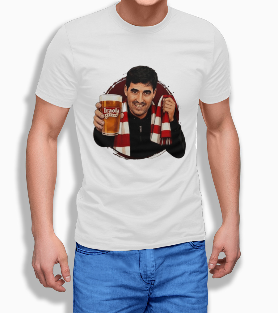 Andoni Iraola Athletic Club Bilbao Beer Glass Scarf Fan T-Shirt