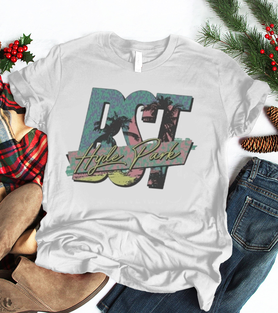 BST Hyde Park 10th July 2026 Pitbull Event Tropical Palms T-Shirt
