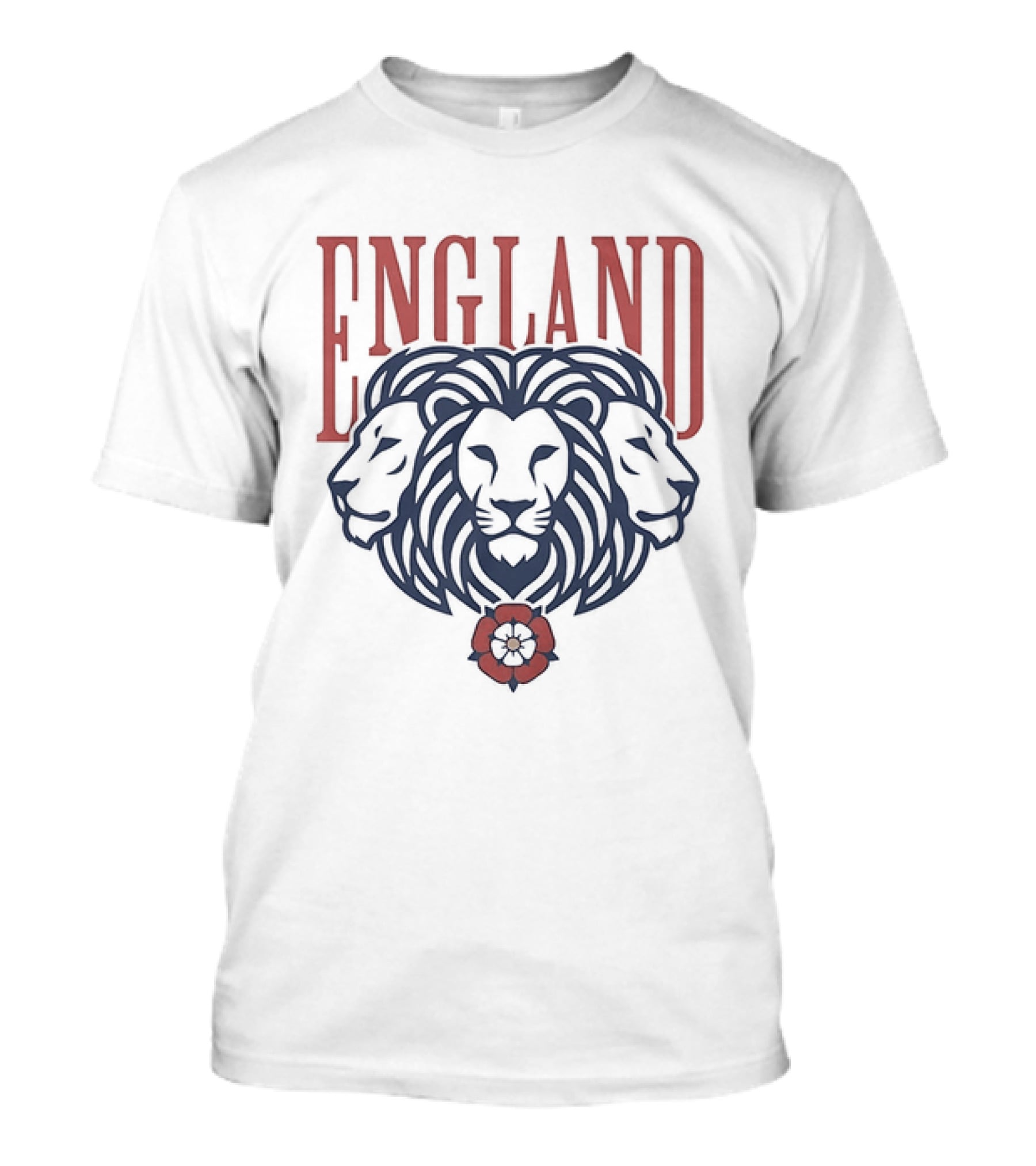 England Three Lions Tudor Rose Crest T-Shirt